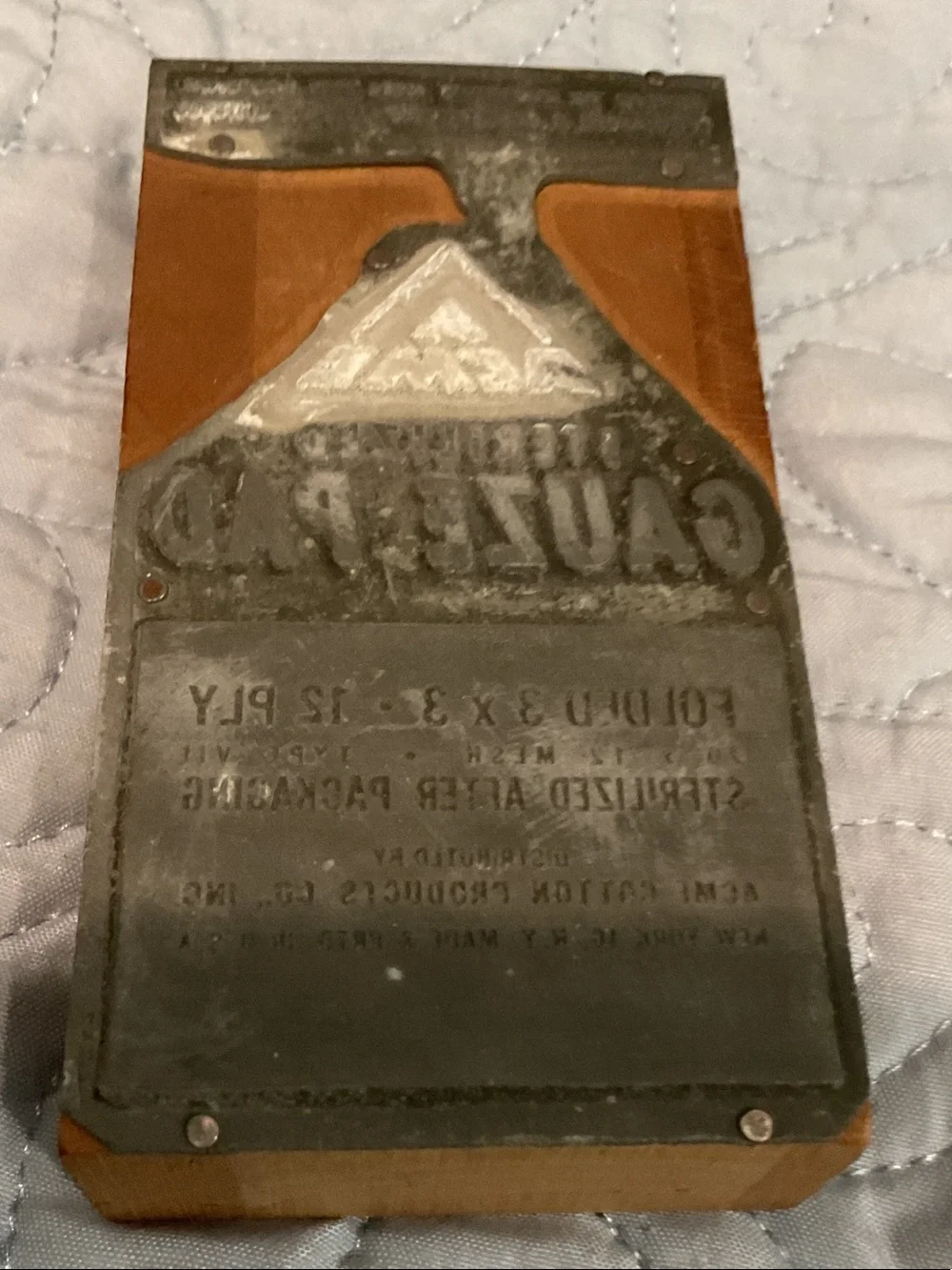 Vintage printing stamp.